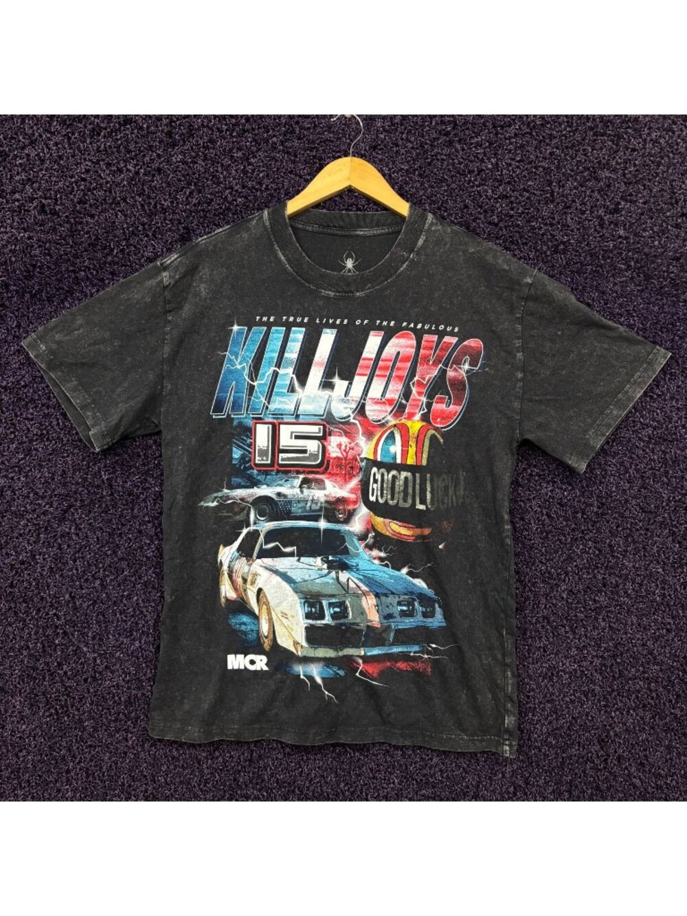 My Chemical Romance Killjoys Racing Mineral Wash T-Shirt Size Extra Large